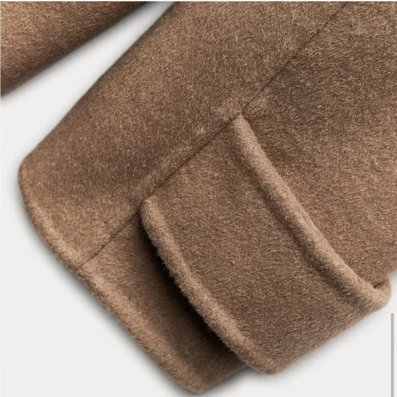 ZARA DOUBLE FACED WOOL BLEND COAT ZW COLLECTION NWT
